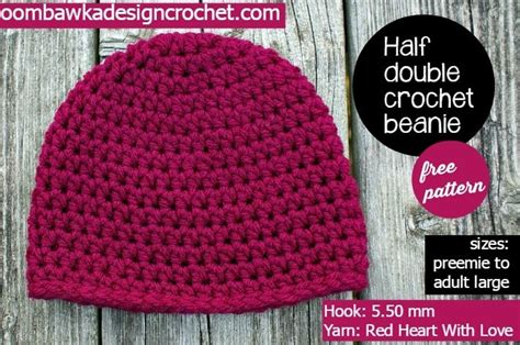 Free Half Double Crochet Beanie Pattern • Oombawka Design