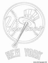 Coloring Yankees Pages Logo York Baseball Mlb Printable Giants Dodgers Jersey Los Reds Cincinnati Print Color Drawing Sport Angeles Cleveland sketch template