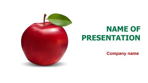 healthy apple powerpoint template    templates shop