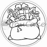Holidays Cookie Round Printed sketch template