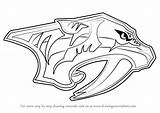 Predators Nashville Logo Coloring Pages Draw Nhl Drawing Step Tutorials Trending Days Last Learn Kids Drawingtutorials101 sketch template