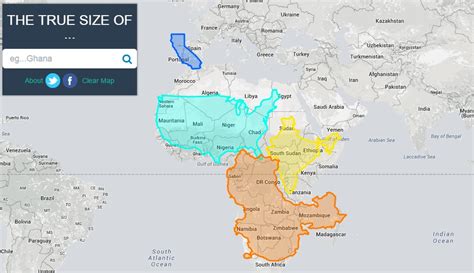 true size map  change     world geography