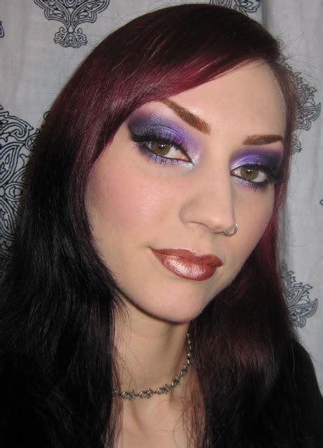 glitter is my crack dramatic purple makeup look with stars makeup haven