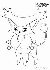 Pokemon Coloring Delcatty Pages Printable Kids sketch template