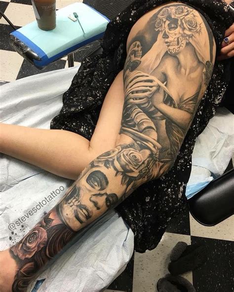 gorgeous full sleeve tattoos  women full leg tattoos leg tattoos