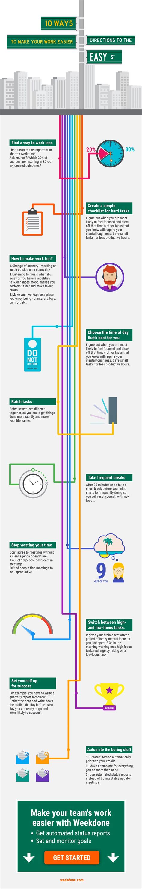 ways   work easier infographic