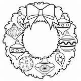 Christmas Coloring Cartoon Activity Pages Wreath Round Charlie Jr Brown sketch template