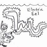 Eel Electric Coloring Getcolorings Printable sketch template