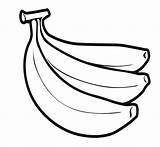 Bananas Banana Pintar Bestcoloringpagesforkids Alimentos Origen Vegetal Clipartbest Platano Coloringhome sketch template