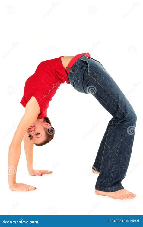 Woman Bending Over Backwards Stock Image Image Of Body Beautiful