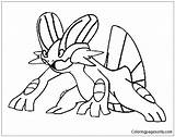 Coloring Pokemon Pages Swampert Snivy Drawing Online Color Getdrawings Printable Getcolorings Coloringpagesonly sketch template