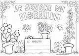 Sezione Fiorellini Meduse Maestra Arcobaleno sketch template