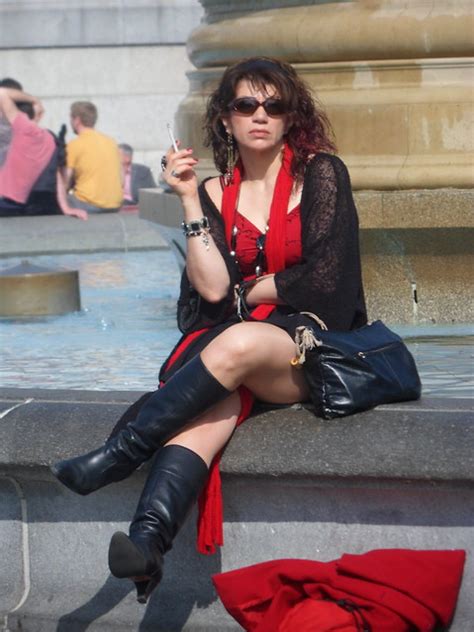 lady smoking in the spring sunshine flickr photo sharing