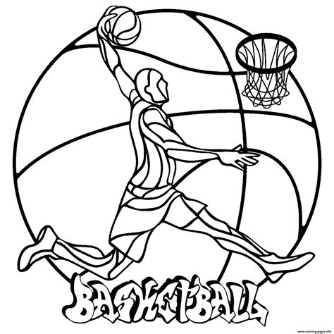 basketball coloring pages printable coloring pages