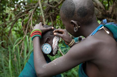 Surma Tribes Lip Plates For Mursi Tribe And Suri Tribe In The Omo