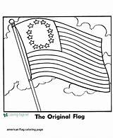 States United Coloring Flag Getcolorings Printable Map sketch template