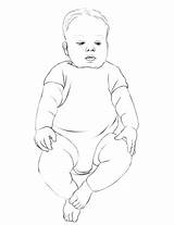 Coloring Baby Pages Body Bodysuit Infant Infants Categories sketch template