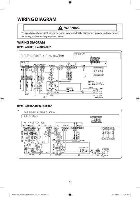 samsung dryer electrical diagram wiring draw  schematic