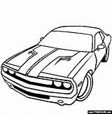 Dodge Challenger Coloring Pages sketch template