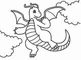 Dragonite Coloring Pokemon Pages Popular sketch template