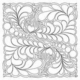 Feather Swirl Fill sketch template