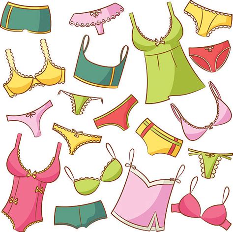 Drawing Of Sexy Girl In Bra And Panties Clip Art Vector Images