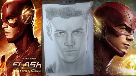 Speed Drawing Barry Allen The Flash Grant Gustin