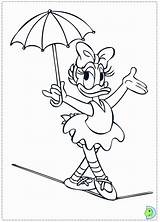 Daisy Duck Coloring Pages Dinokids Disney Mouse Ranger Color Printable Mickey Print Lone Kids Minnie Donald Popular Umbrella Close Cartoon sketch template