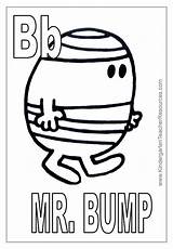Mr Bump Men Pages Coloring sketch template