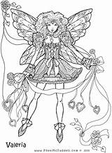 Coloring Pages Fairy Valeria Valentine Mystical Fairies Color Adult Sheets Print Mythical Book Printable Disney Amy Brown Tales Pdf Choose sketch template