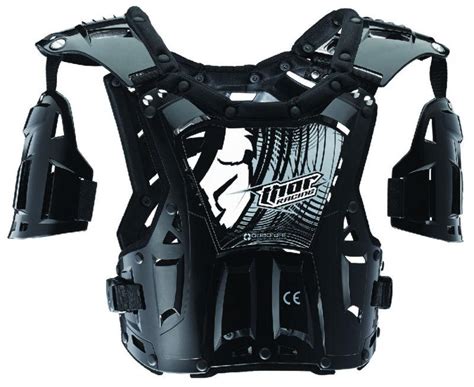 find thor youth black quadrant dirt bike roost guard chest protector mx
