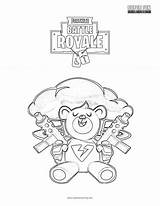 Fortnite Coloring Bomber Brite Drawing Printable Bear Pages Season Kids Dark Drawings Royale Fun Getdrawings sketch template