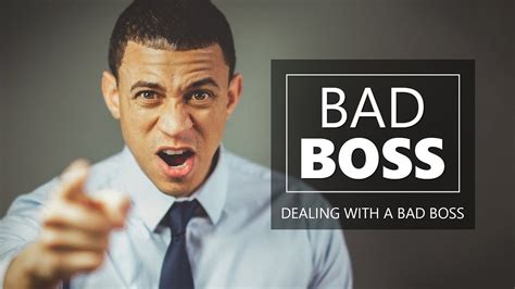 Bad Bosses How To Deal With A Bad Boss And Improve Your Work Life