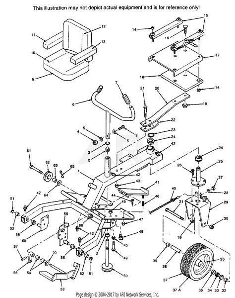 scag sthm cv  parts diagram  rider frame assembly