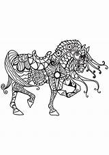 Cheval Kleurplaat Colorear Paard Ridder Caballero Caballo Cavallo Cavaliere Mozaiek Paarden Malvorlage Disegno Mosaik Pferd Adulte Pferden Ritters Stemmen sketch template