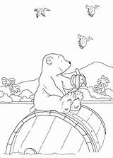Bear Polar Coloring Ijsbeer Kleine Little Pages Eating Kleurplaat Eet Lars Banana Kleurplaten Kids Van Banaan Fun Zo Adventure sketch template