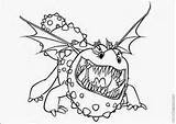 Entrenar Coloring4free Pelicula Gronckle Hookfang Dragones Gobber Ausdrucken Luft Hiccup Drachen sketch template