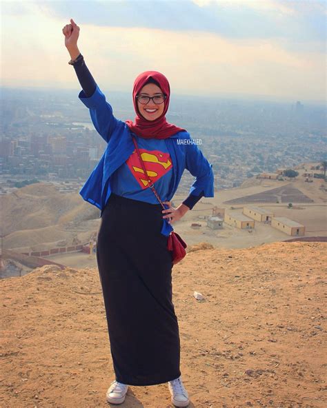 hijab supergirl by maie khaled real beauty in 2019 hijab fashion muslim fashion hijab outfit