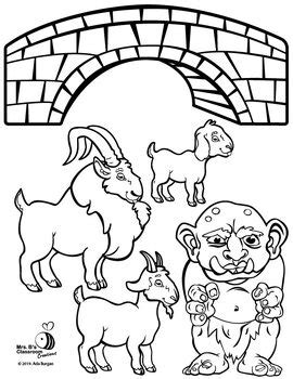 billy goats gruff story time printables   bs classroom creations