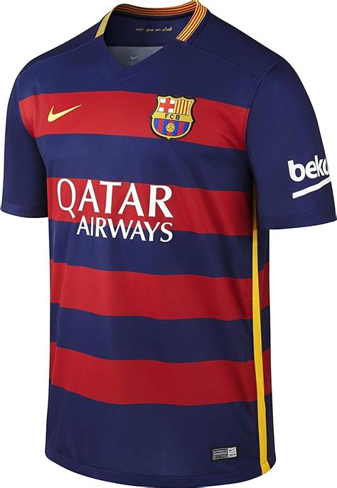 amazoncom nike fc barcelona youth home soccer jersey  clothing
