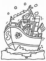 Stoomboot Sinterklaas Bord sketch template