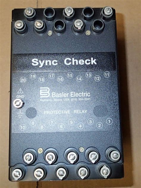 basler electric   sync check relay  excellent condition ebay