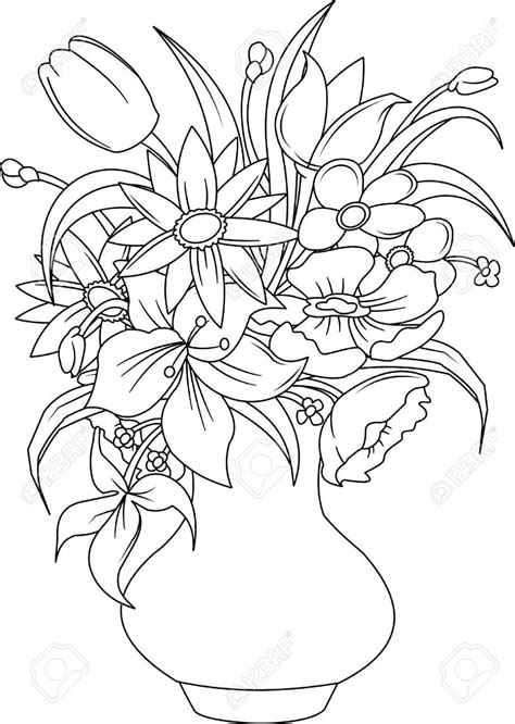flower drawing flower coloring pages summer coloring pages