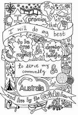 Promise Coloring Scout Colouring Pages Girl Brownie Girls Guides Sheet Brownies Crafts Law Guide Activities Scouts Sheets Girlguiding Daisy Rainbow sketch template