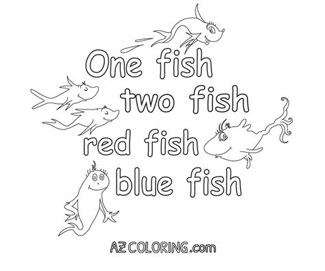 fish  fish red fish blue fish coloring pages coloring home