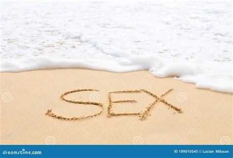 Sex On A Tropical Beach Stock Image Image Of Beach 109010545