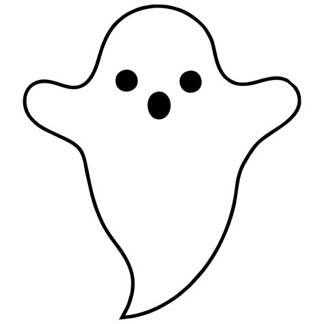 halloween ghost template    printables printablee