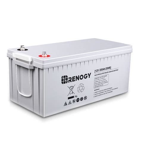 renogy deep cycle agm battery  volt ah walmartcom walmartcom