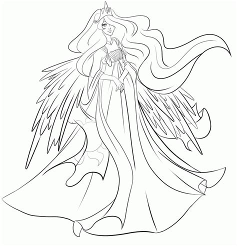 princess celestia coloring page coloring home