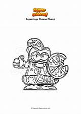 Superzings Champ Supercolored Ausmalbild sketch template